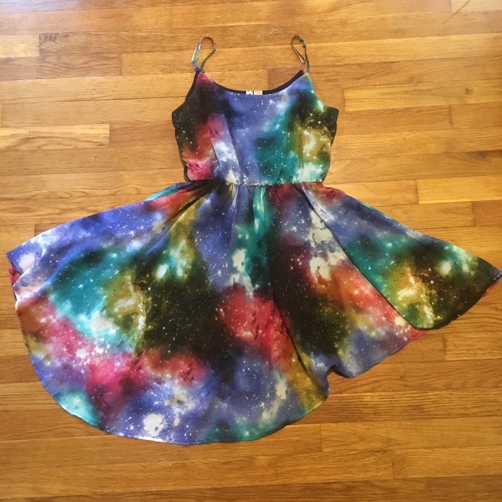 💫Galaxy Space asymmetrical dress ⭐️